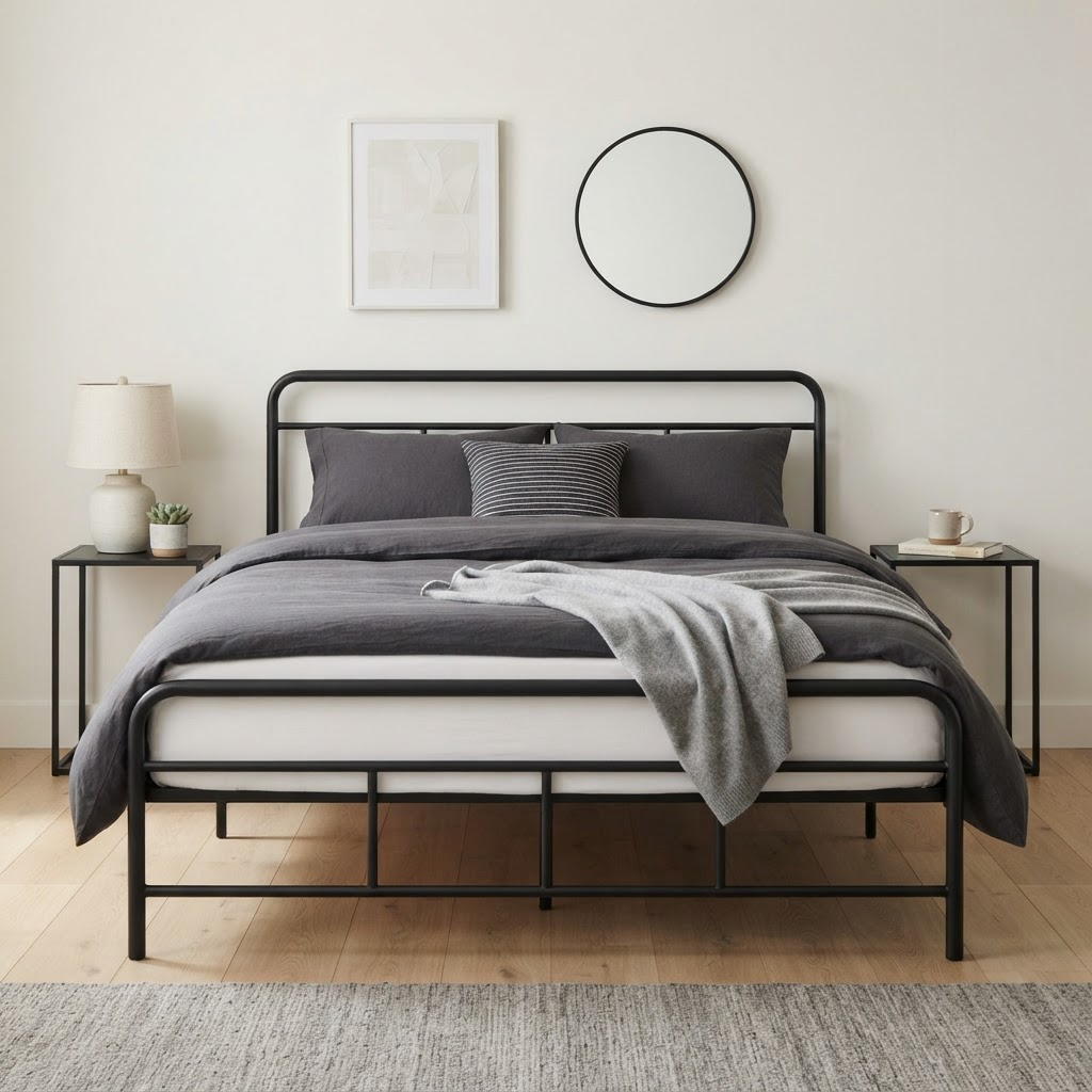 Metro Metal Platform Bed